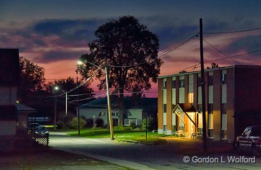 River Street At Dawn_26382-4.jpg - Photographed at Smiths Falls, Ontario, Canada.